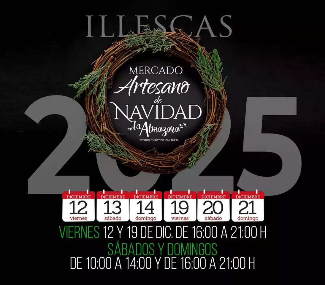 Mercado artesano Navidad La Almazara